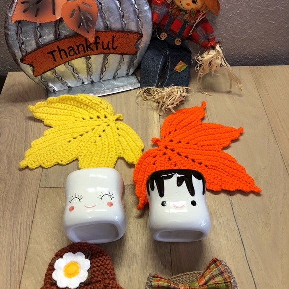 Avafort Marshmallows Shaped Hot Chocolate Mini Mugs. Thanksgiving/ fall decor - Picture 4 of 6